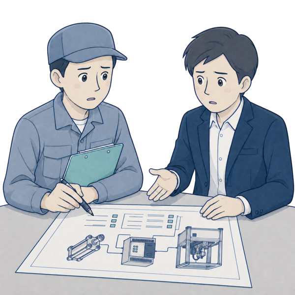 電気・制御担当者や外注先へ、要求を正しく伝えられない