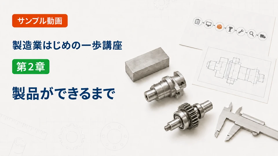 第2章「製品ができるまで」のサンプル動画