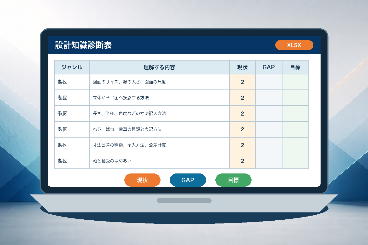 設計知識診断表
